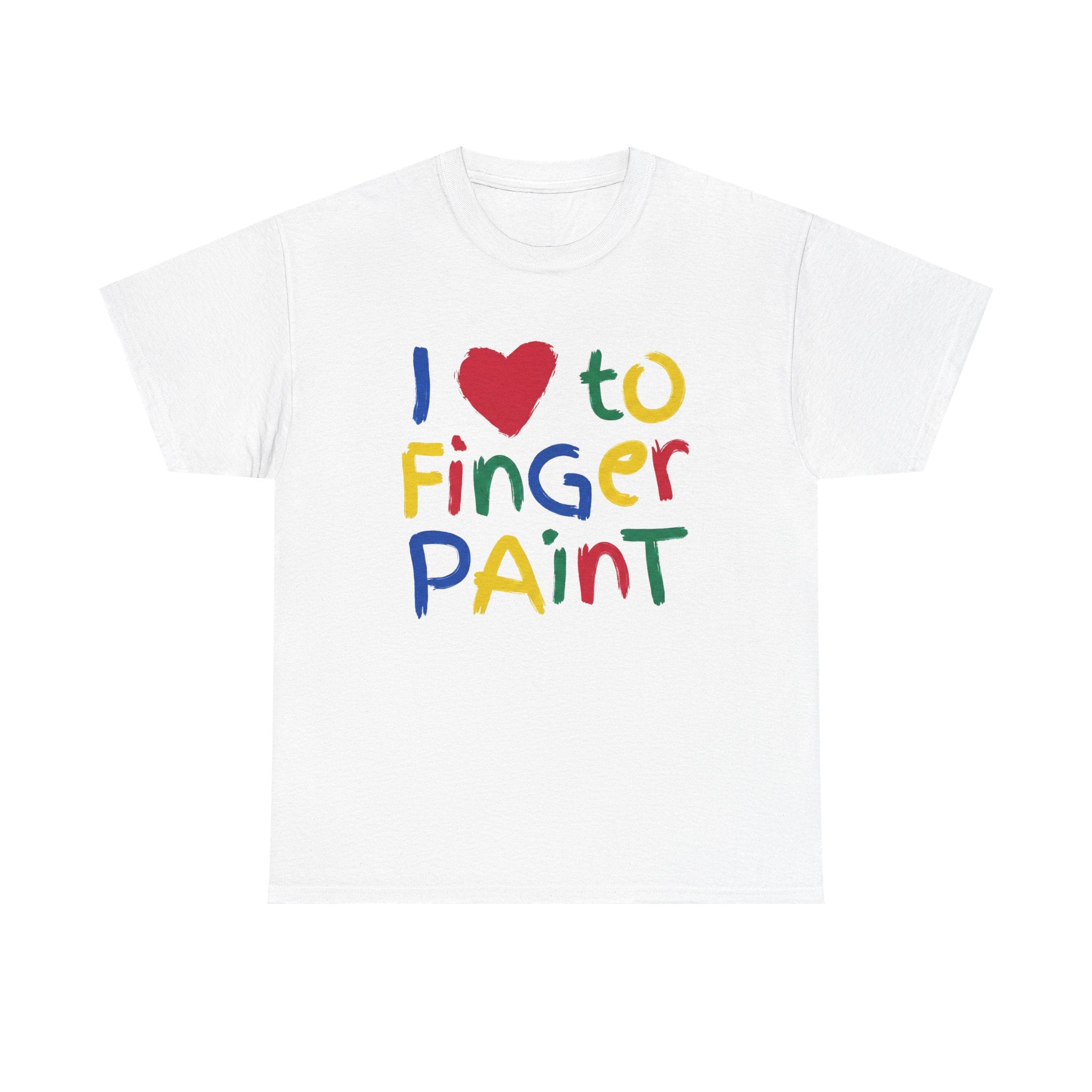 Finger Paint Man's Shirt